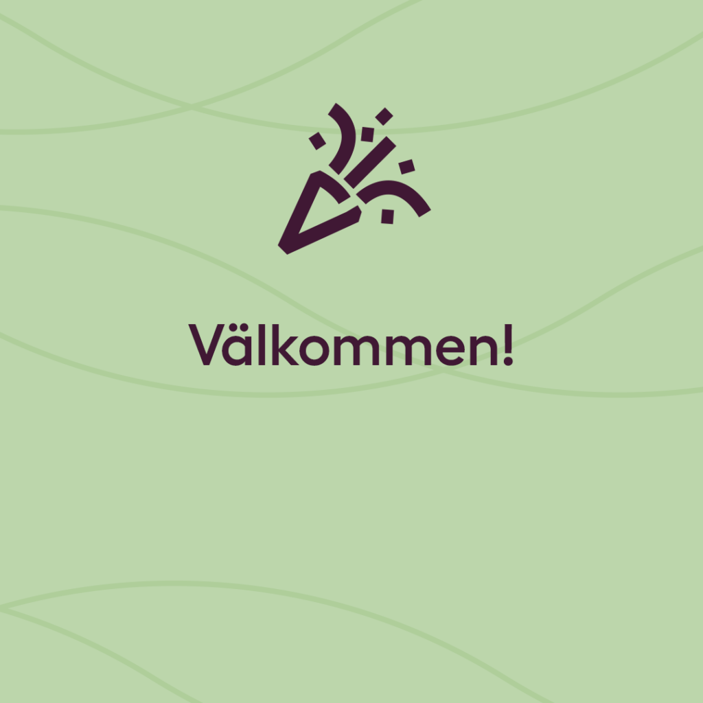 Illustration av konfetti och texten 